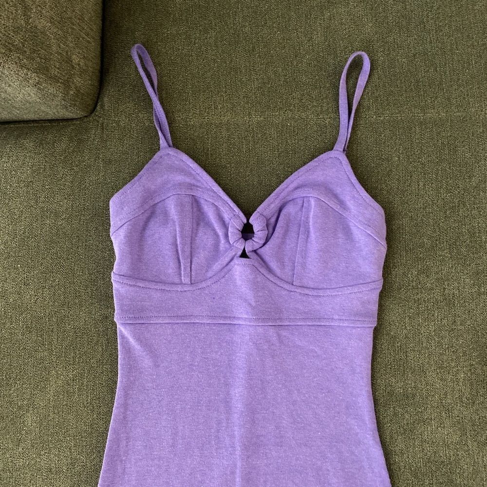 Vibrant purple mini dress - Picture 2 of 3